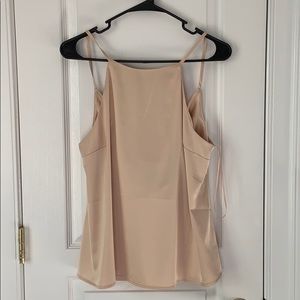 Cream tank with low back